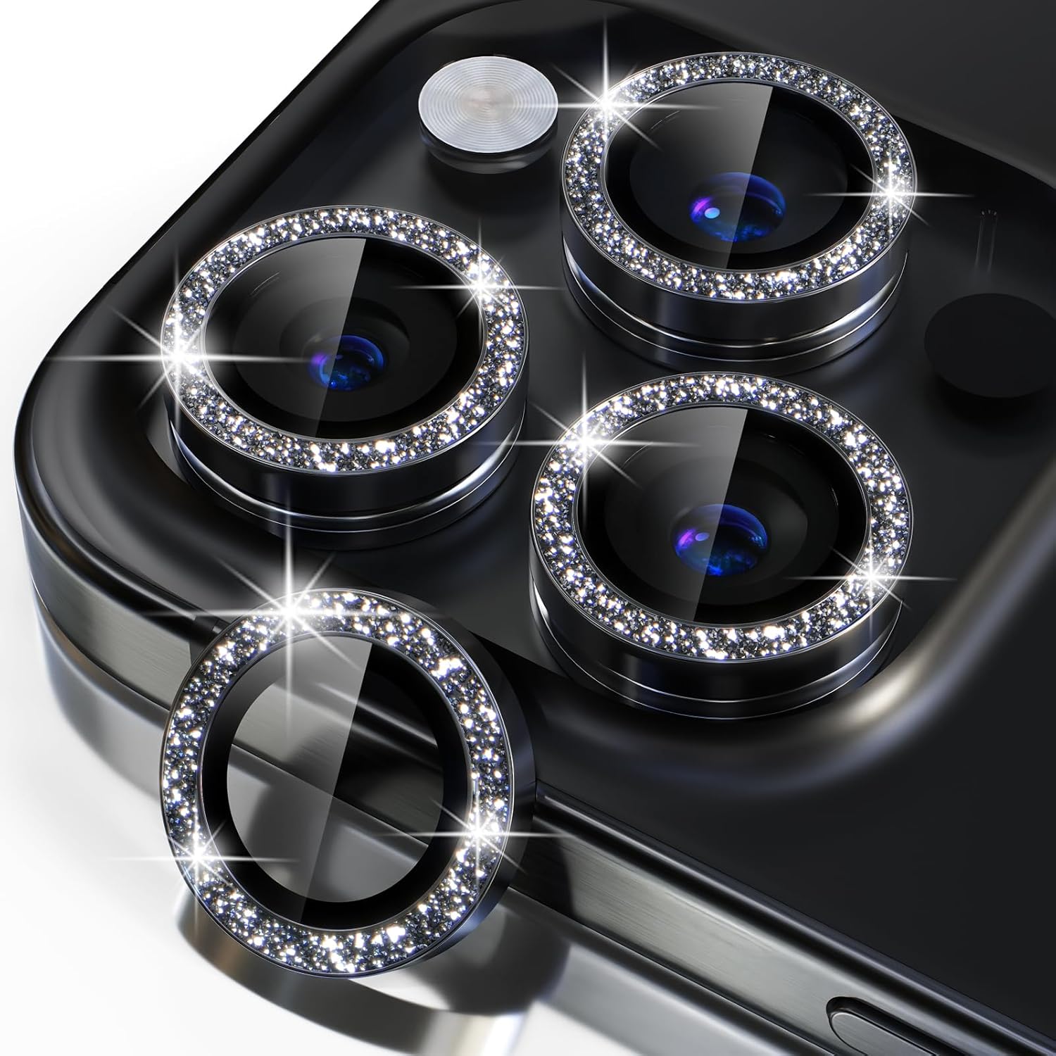 iPhone 16 Sparkling Diamond-Inspired Cell Phone Lens Protectors